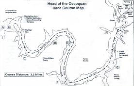 Head of the Occoquan course map