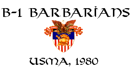 B-1 Barbarians, USMA 1980