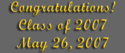 Class of 2007 Memory Page