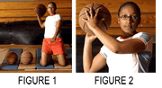 Figure 1 and 2: Basketball Throw.  Click on the thumbnail image  to view full size image..