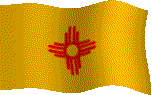 Animated flag of New Mexico - USA