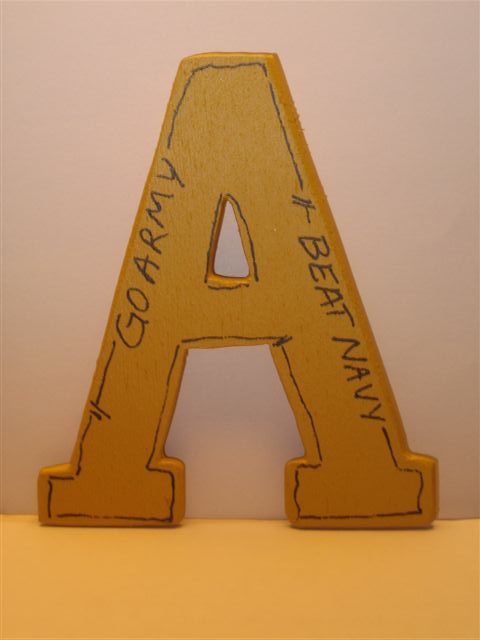 "A" ARMY hand Crafted pin