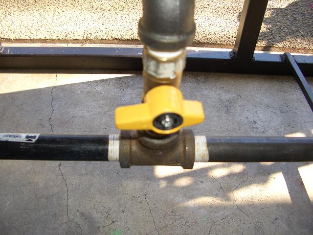 center burner plumbing