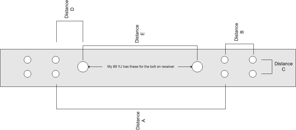 Jeep rear bumper dimensions #2