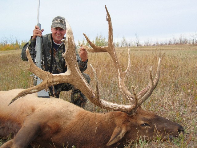 Bob Morrison With Saskatchewan Elk
