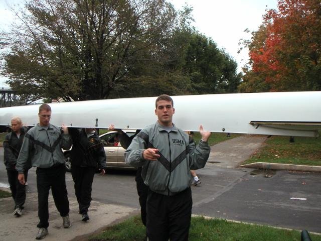 Moving the boat