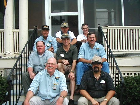 Front: Rob Byers, Harry Pontious; middle: Dave Frenier, Ed Shaffer, Ron Smith; back row: Tom Wallace, Gerry Hayes, Dick Jardine