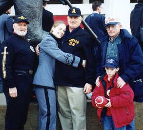 Cadets are always happy to see the folks!