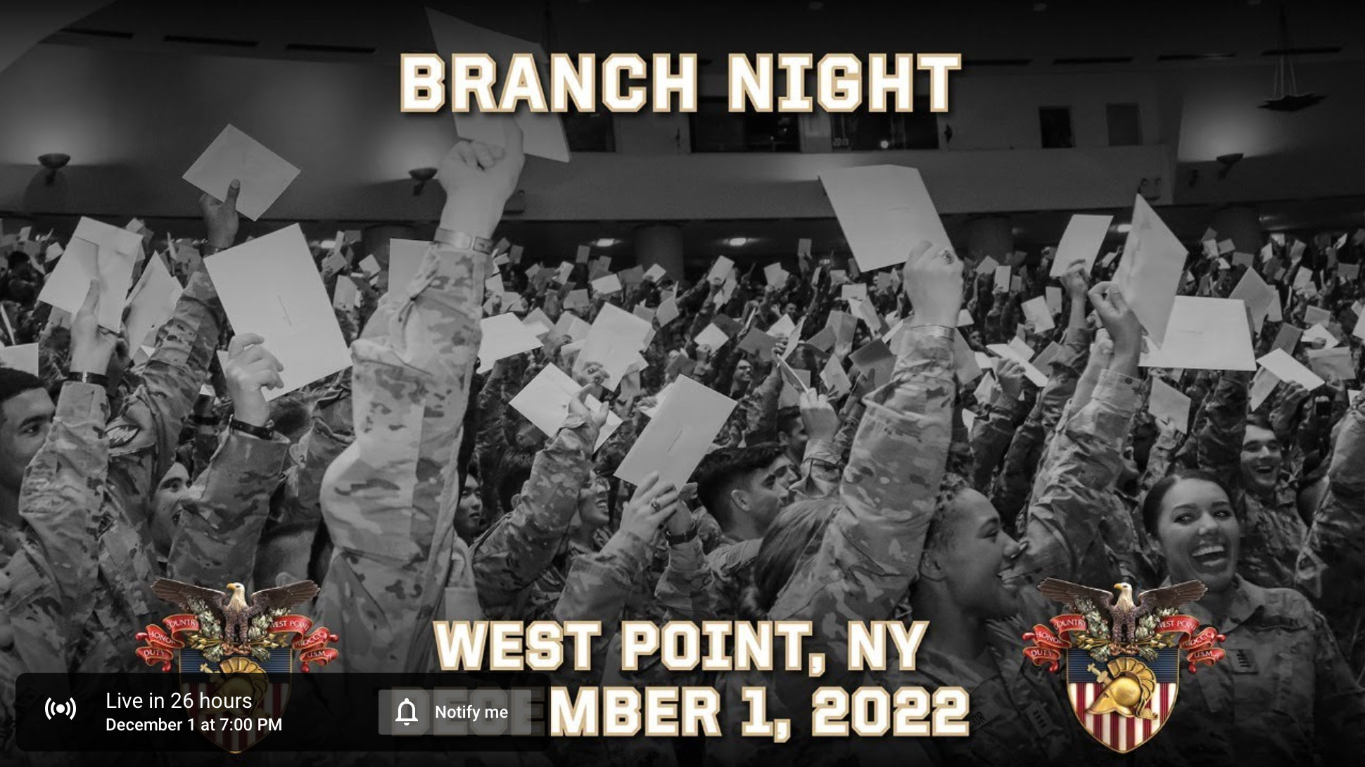 Branch Night for the Class of 2023 West Point