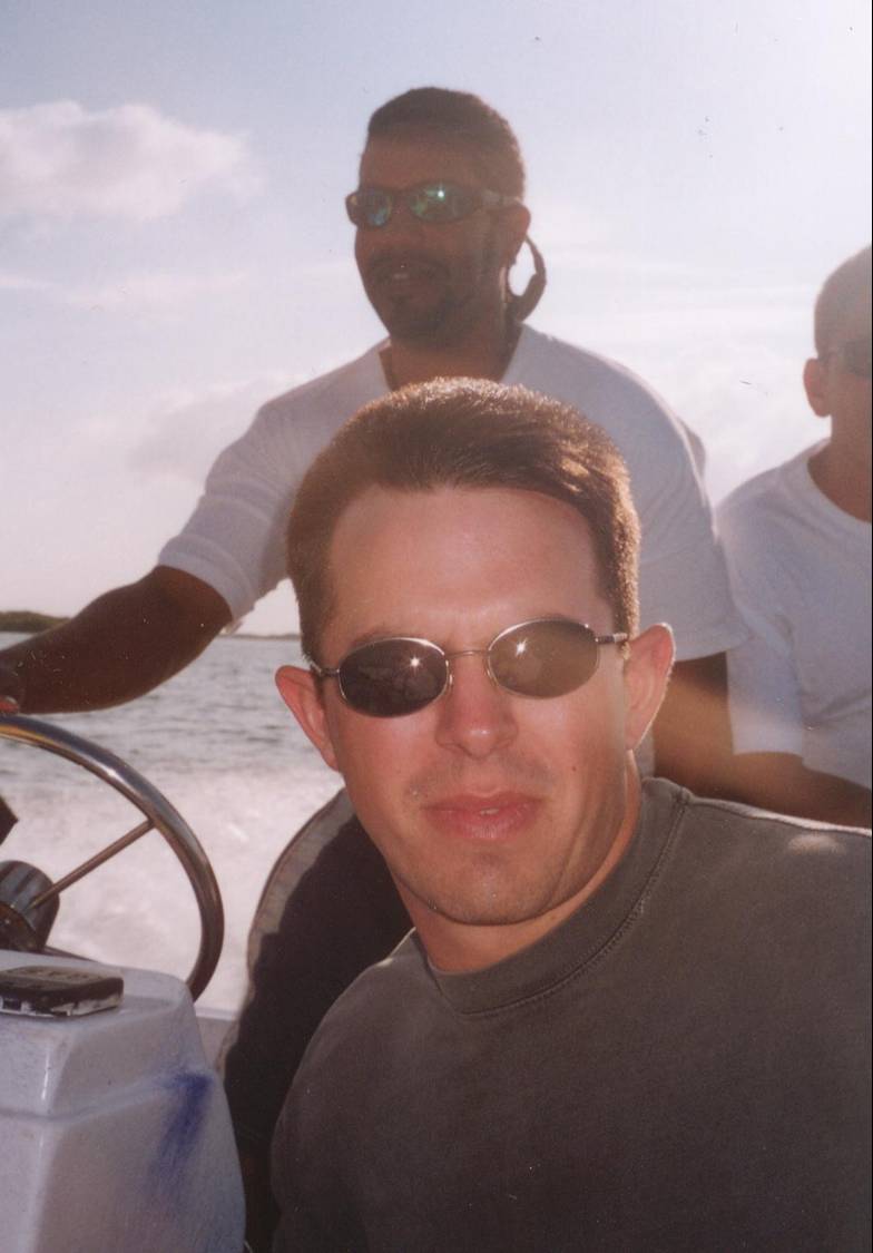 Kris in the Wind on a Boat