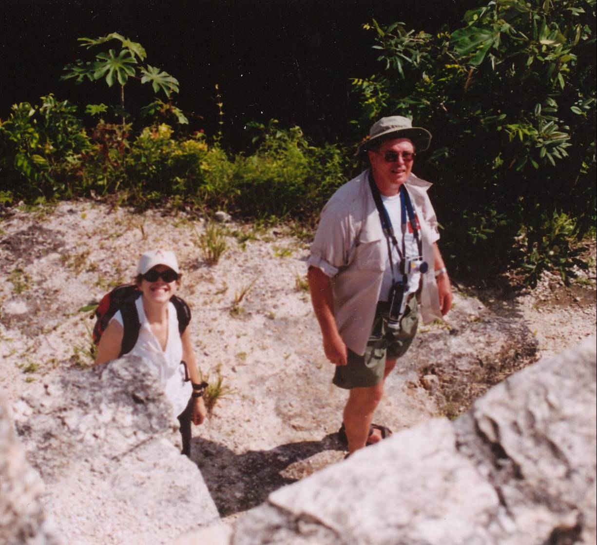 Kirsten & Ken Atop Ceremonial Pyramid