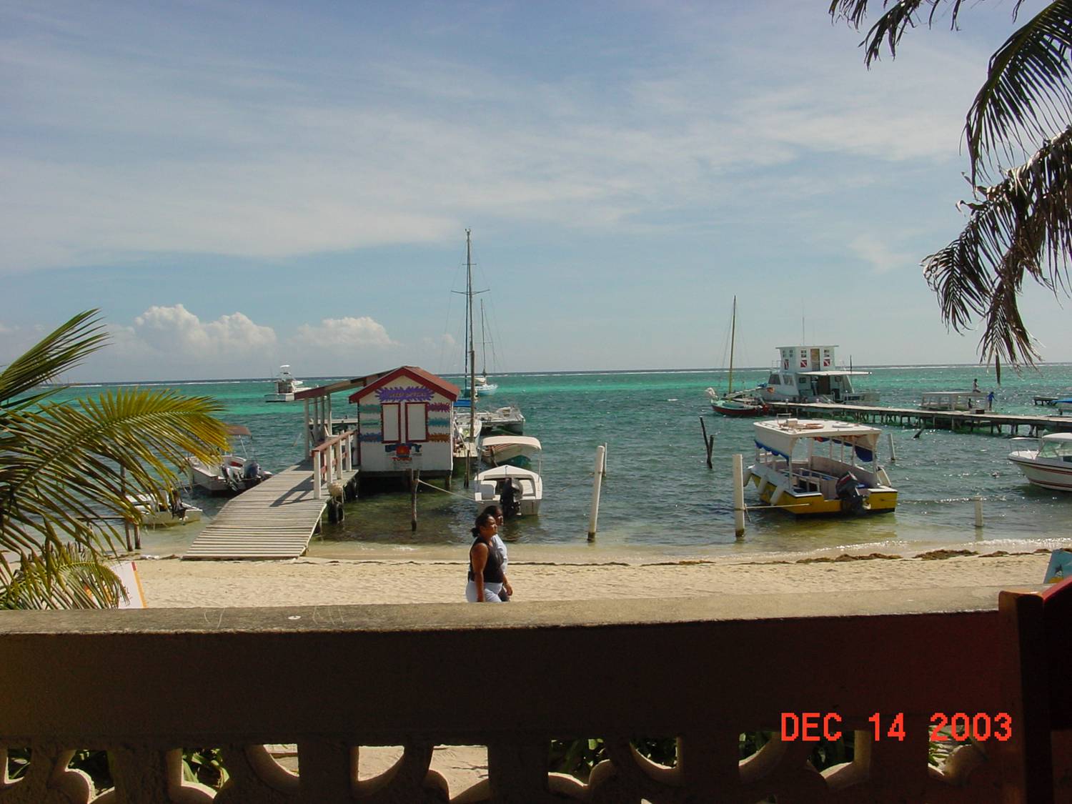 Beach View from Caliente Restaurant