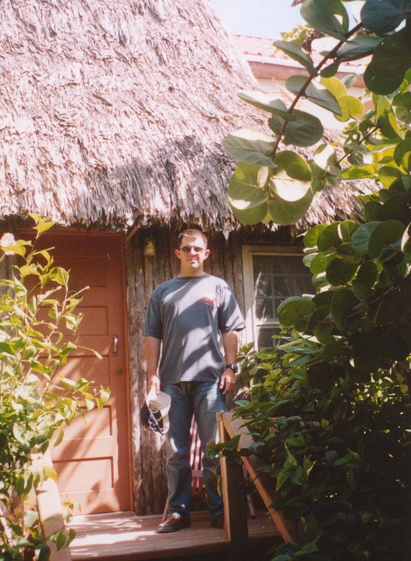 Kris by His Cottage.