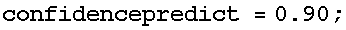 confidencepredict = 0.9 ;