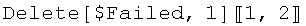 Delete[$Failed, 1][[1, 2]]