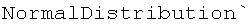 NormalDistribution`