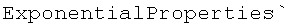 ExponentialProperties`