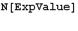 N[ExpValue] 