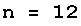 n = 12