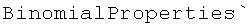 BinomialProperties`
