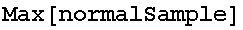 Max[normalSample]