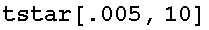 tstar[.005, 10]