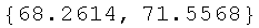 {68.2614, 71.5568}