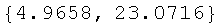 {4.9658, 23.0716}