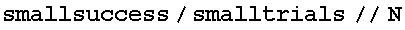 smallsuccess/smalltrials//N