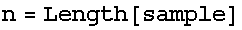 n = Length[sample]