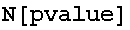 N[pvalue]