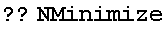 ??NMinimize