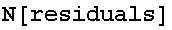 N[residuals]